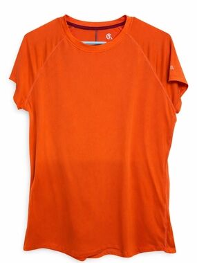 Champion Orange Crewneck Tee with White Logo